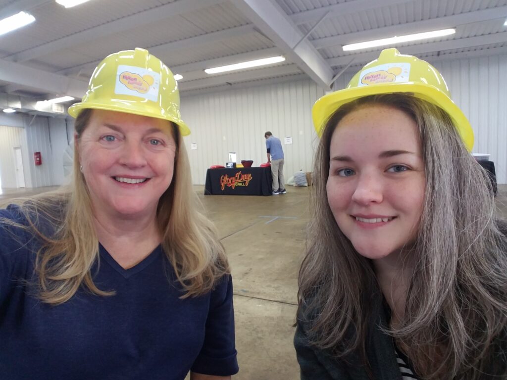 Peggy and Meghan Trant at Touch-A-Truck.