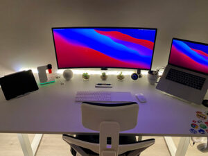 Hassan's home office setup