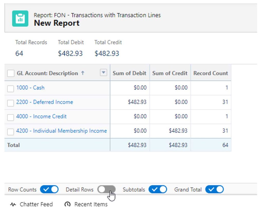 Fonteva Finance Reconciliation Image 2