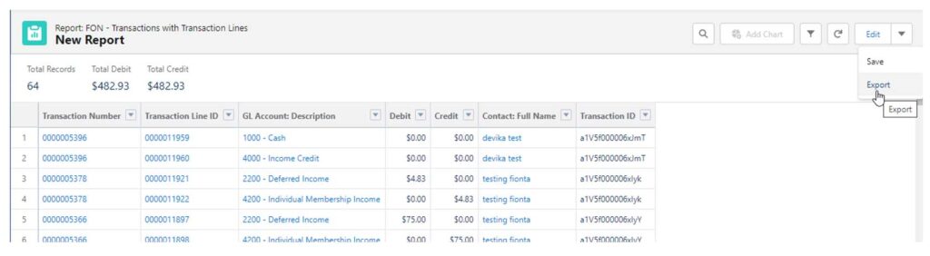 Fonteva Finance Reconciliation Image 3