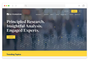 The Tax Foundation homepage