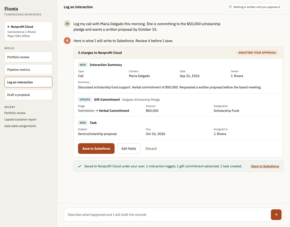 Nonprofit Cloud Interaction